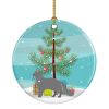 NEW Nebelung Cat Christmas Ceramic Ornament Christmas Tree Hanging Decorations for Home Christmas Holiday, Party, Gift, 3 in, Multicolor