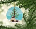 NEW Colorpoint Persian Hymalayan Cat Christmas Ceramic Ornament Christmas Tree Hanging Decorations for Home Christmas Holiday, Party, Gift, 3 in