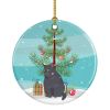 NEW British Shorthair Cat Christmas Ceramic Ornament Christmas Tree Hanging Decorations for Home Christmas Holiday, Party, Gift, 3 in, Multicolor