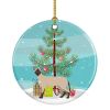 NEW Siamese Modern Cat Christmas Ceramic Ornament Christmas Tree Hanging Decorations for Home Christmas Holiday, Party, Gift, 3 in, Multicolor