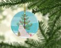 NEW Chantilly Tiffany Cat Christmas Ceramic Ornament Christmas Tree Hanging Decorations for Home Christmas Holiday, Party, Gift, 3 in, Multicolor