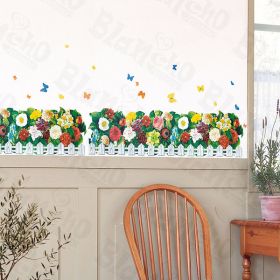 Flourish Fence - X-Large Wall Decals Stickers Appliques Home Decor