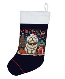 Coton De Tulear Christmas Christmas Stocking Fireplace Hanging Stockings Christmas Season Party Decor Family Holiday Decorations