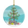 NEW Cheetoh Cat Christmas Ceramic Ornament Christmas Tree Hanging Decorations for Home Christmas Holiday, Party, Gift, 3 in, Multicolor