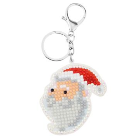 Animal diamond painting  keychain (Option: Santa Claus)