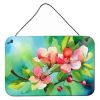 NEW Arkansas Apple Blossom in Watercolor Wall or Door Hanging Prints Aluminum Metal Sign Kitchen Wall Bar Bathroom Plaque Home Decor, 8HX12W