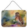 NEW Burrowing Owl Wall or Door Hanging Prints Aluminum Metal Sign Kitchen Wall Bar Bathroom Plaque Home Decor, 8HX12W, Multicolor