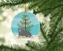 NEW Selkirk Rex Cat Christmas Ceramic Ornament Christmas Tree Hanging Decorations for Home Christmas Holiday, Party, Gift, 3 in, Multicolor