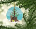 NEW Pixie Bob Cat Christmas Ceramic Ornament Christmas Tree Hanging Decorations for Home Christmas Holiday, Party, Gift, 3 in, Multicolor