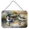 NEW Bufflehead Wall or Door Hanging Prints Aluminum Metal Sign Kitchen Wall Bar Bathroom Plaque Home Decor, 8HX12W, Multicolor