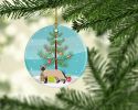 NEW Tonkinese Cat Christmas Ceramic Ornament Christmas Tree Hanging Decorations for Home Christmas Holiday, Party, Gift, 3 in, Multicolor